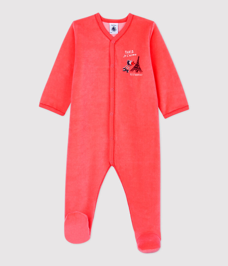 Tutina beb&egrave; in ciniglia arancione